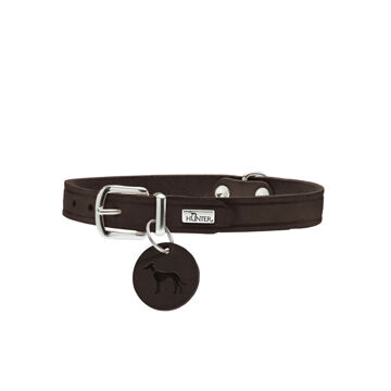 Coleira para Cães Hunter Aalborg Chocolate S/m 37-43 cm