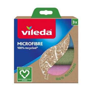 Pano de Limpeza de Microfibra Vileda (3 Peças)