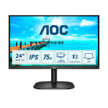 Monitor Aoc 24B2XDA 23,8" LED Ips Lcd Flicker Free 75 Hz 120 Hz 50-60 Hz