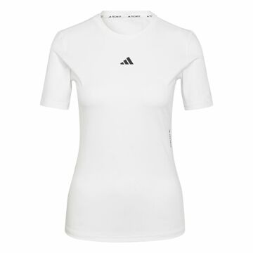 Camisola de Manga Curta Mulher Adidas Techfit Training Branco L