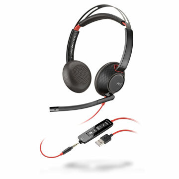 Auriculares com Microfone Plantronics 207576-01 Preto