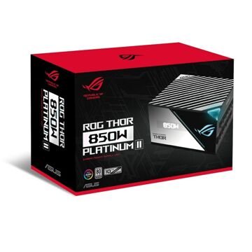 Fonte de Alimentação Asus Rog Thor Platinum Ii 850 W Rohs 80 Plus Platinum 80 Plus Titanium