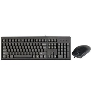 Teclado e Rato A4 Tech KM-720620D Preto Inglês Qwerty Qwerty Us