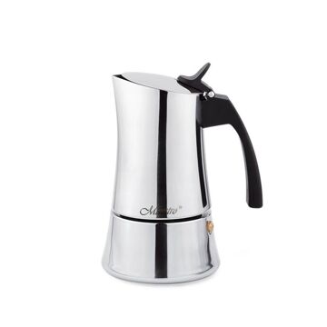 Cafeteira Italiana Feel Maestro MR-1668-6 Prateado Aço Inoxidável 18/10 300 Ml 6 Copos