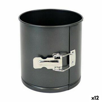 Molde Desmontável Quttin Aço com Carbono Preto 14 X 12 cm (12 Unidades)