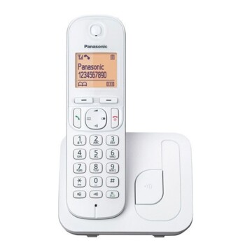 Telefone sem Fios Panasonic KX-TGC210 Branco âmbar