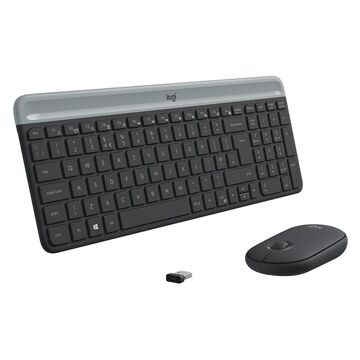 Teclado e Rato Logitech MK470 Cinzento Grafite Qwerty Us