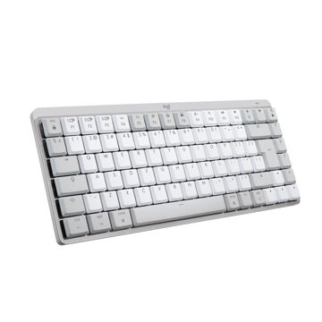 Teclado sem Fios Logitech Mx Mini Mechanical For Mac Branco Branco/cinzento Qwerty Us (1 Unidade)