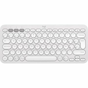 Teclado sem Fios Logitech Pebble Keys 2 K380s Qwerty Espanhol Branco