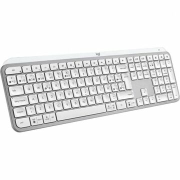 Teclado sem Fios Logitech Mx Keys S Qwerty Espanhol Branco