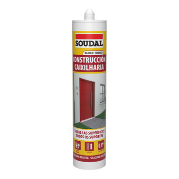 Silicone Soudal 115786 Construção Branco 290 Ml