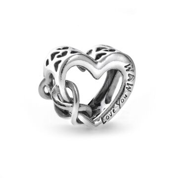 Miçangas Femininas Pandora Love You Mum Infinity Heart