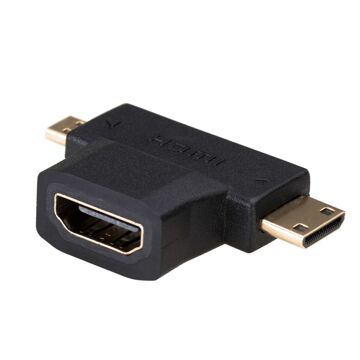 Adaptador Hdmi para Micro Hdmi Akyga AK-AD-23 Mini Hdmi Preto