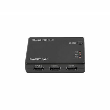 Switch Hdmi Lanberg Preto 0,8 M