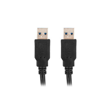 Cabo USB Lanberg CA-USBA-30CU-0018-BK Preto 1,8 M