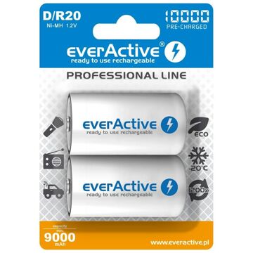 Pilhas Recarregáveis Everactive EVHRL20-10000 10000 Mah 1,2 V