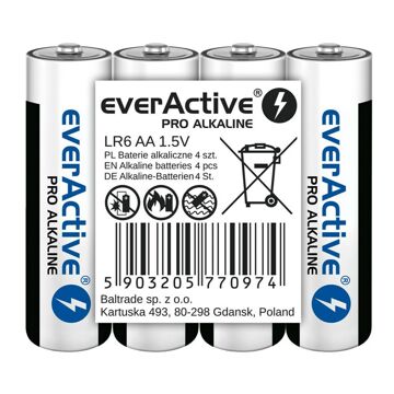 Pilhas Everactive LR6 AA 1,5 V (4 Unidades)