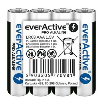 Pilhas Everactive LR03 1,5 V (4 Unidades)