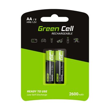 Bateria Recarregável Green Cell GR05 2600 Mah 1,2 V AA