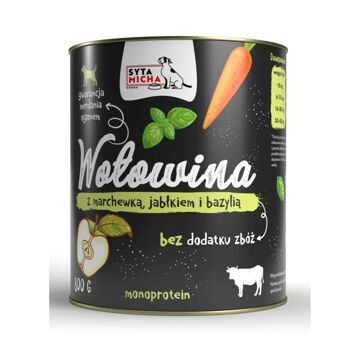 Comida Húmida Syta Micha Carne de Bovino 800 G