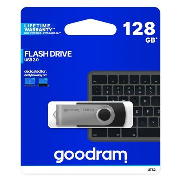 Memória USB Goodram UTS2-1280K0R11 Preto/prateado 128 GB