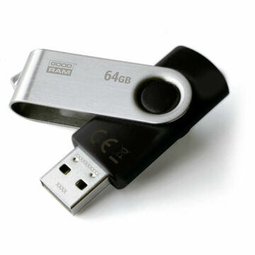 Pendrive Goodram UTS2 USB 2.0 Preto Preto/prateado Prateado 64 GB