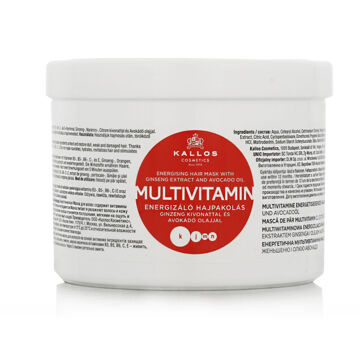 Máscara Capilar Kallos Cosmetics Multivitamin Energizante 500 Ml