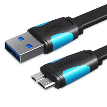 Cabo USB Vention VAS-A12-B100 1 M Preto (1 Unidade)