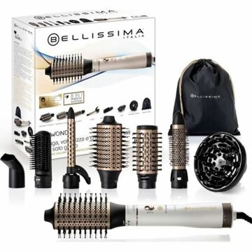 Escova de Alisamento Bellissima Air Wonder 8 In 1 1000W Preto (8 Unidades)