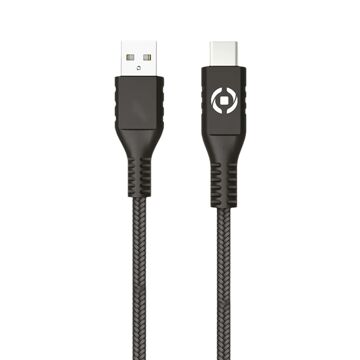 Cabo USB a para USB C Celly PL2MUSBUSBC 2 M Preto