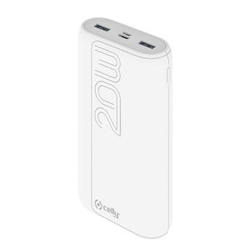 Power Bank Celly 20000 Mah Branco