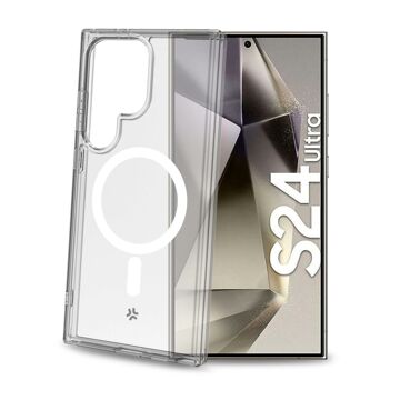 Capa para Telemóvel Celly Branco Transparente Galaxy S24 Ultra