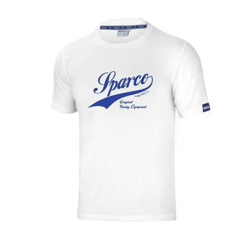 Camisola de Manga Curta Homem Sparco Vintage Branco S