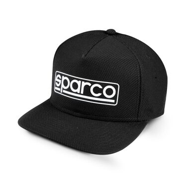 Boné de Desporto Sparco Stretch Preto