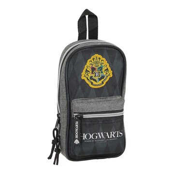 Mochila com Estojo Hogwarts Harry Potter Preto Cinzento (33 Peças)