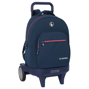 Mochila Escolar com Rodas El Ganso Classic Azul Marinho 33 X 45 X 22 cm