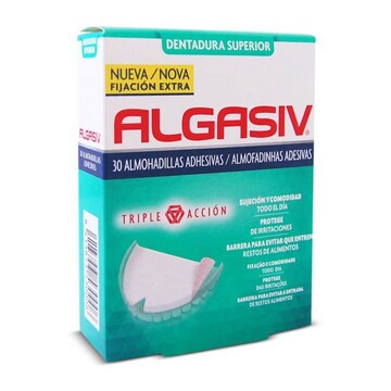 Almofadas Adesivas para Dentaduras Superior Algasiv (30 Uds)