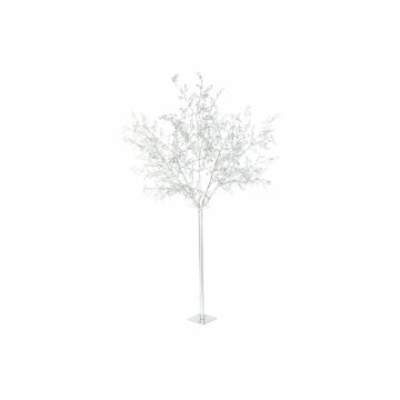 árvore de Natal Dkd Home Decor Branco Prateado Metal Plástico 120 X 120 X 220 cm