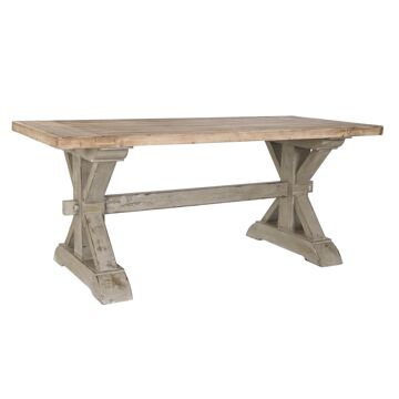 Mesa de Jantar Dkd Home Decor Abeto Natural (180 X 80 X 76 cm)