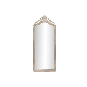 Espelho de Parede Dkd Home Decor 68 X 3,5 X 175 cm 70 X 3,5 X 180 cm Cristal Natural Branco Madeira de Mangueira Decapé