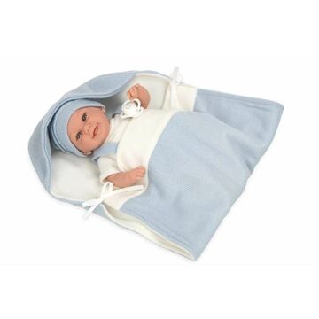 Boneca Bebé Arias Elegance Babyto Chupeta 35 cm Azul