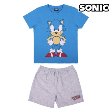 Pijama Infantil Sonic Azul 8 Anos