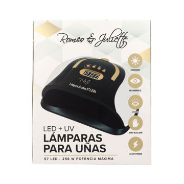 Lâmpada LED Uv para Unhas Albi Pro 256 W Preto