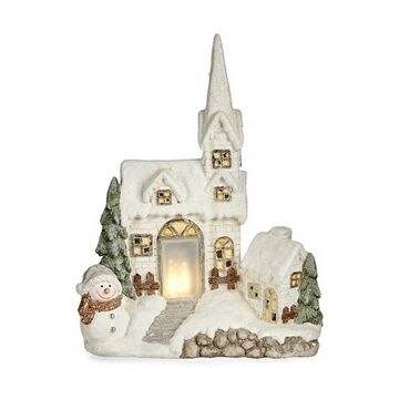 Figura Decorativa Natal Leve LED Casa Poliresina (18 X 54 X 42 cm)