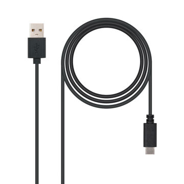 Cabo USB a para Usb-c Nanocable USB 2.0, 0.5m Preto 50 cm