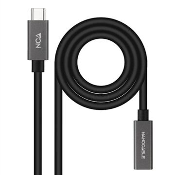 Cabo Alargador Usb-c Nanocable 10.01.4400 Preto 50 cm