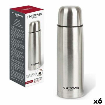 Recipiente Térmico para Alimentos Thermosport Aço Inoxidável 500 Ml 6,8 X 24,5 cm (6 Unidades)