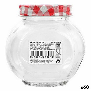 Frasco Mediterraneo Vidro 180 Ml 8 X 6,1 X 8 cm (60 Unidades)