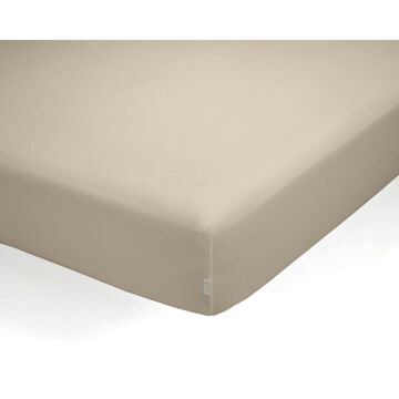 Lençol de Baixo Ajustável Fijalo Qutun Taupe 200 X 200 cm