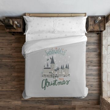 Capa Nórdica Harry Potter Hogwarts In Christmas Solteiro 180 X 220 cm